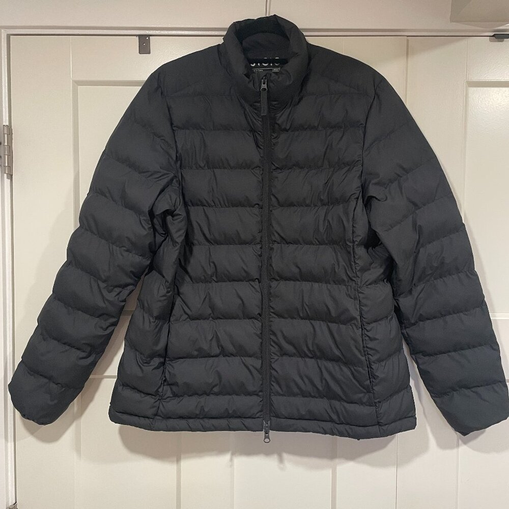 Stoic Insulated Puffer Jacket Black, LG - like new!